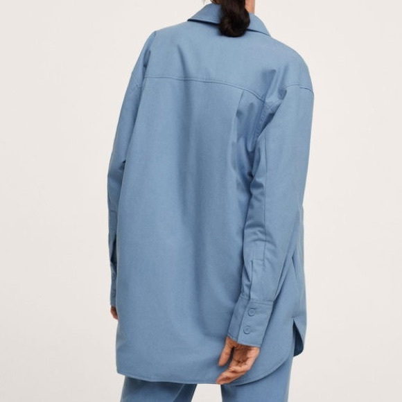Pernille Teisback x Mango - Oversized Overshirt With Pockets - Picture 4 of 8